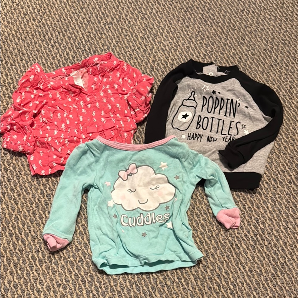 Set of 3: Kids Long Sleeves